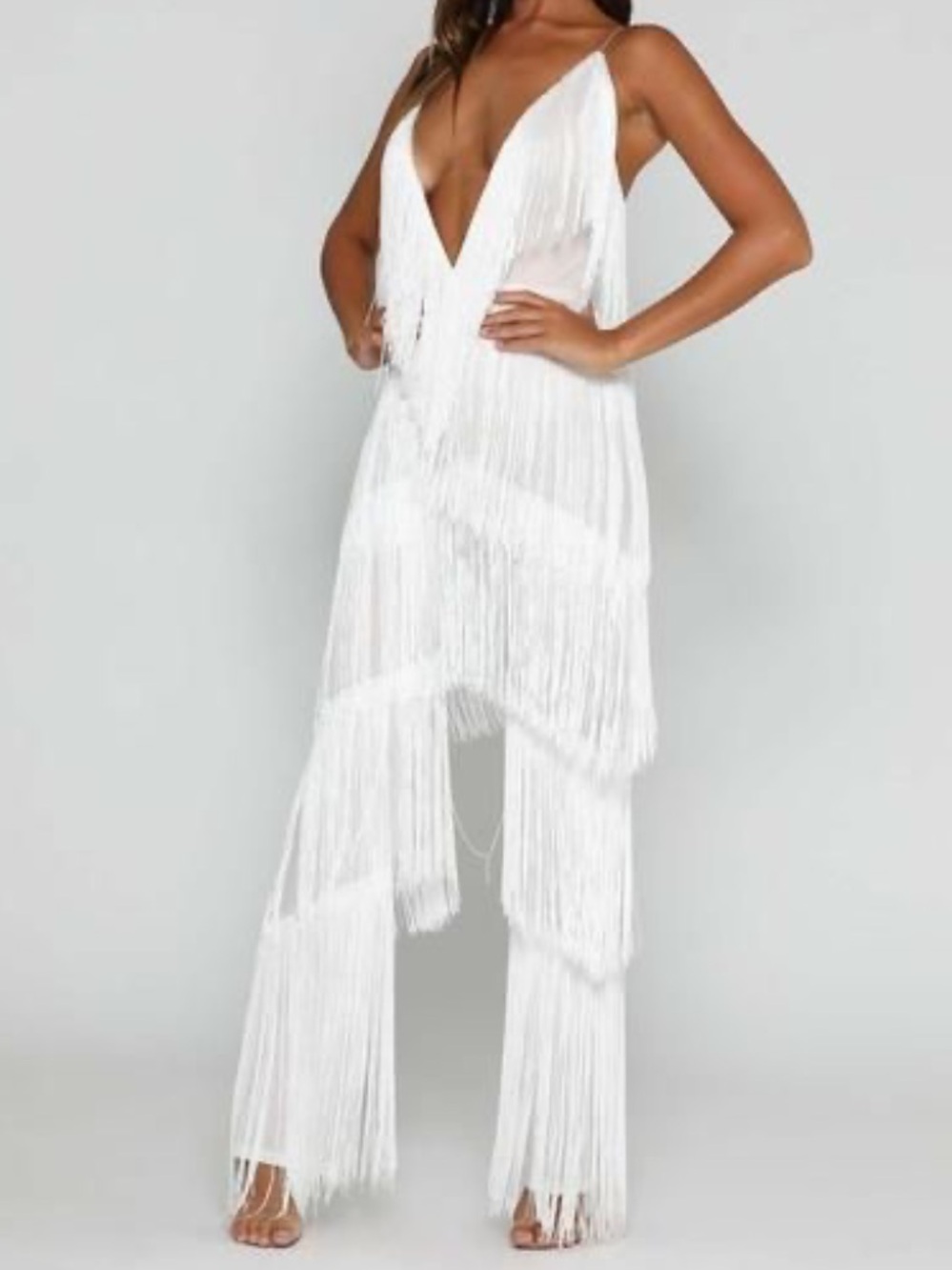 Meshki Fringe jumpsuit - Picture 3 of 3